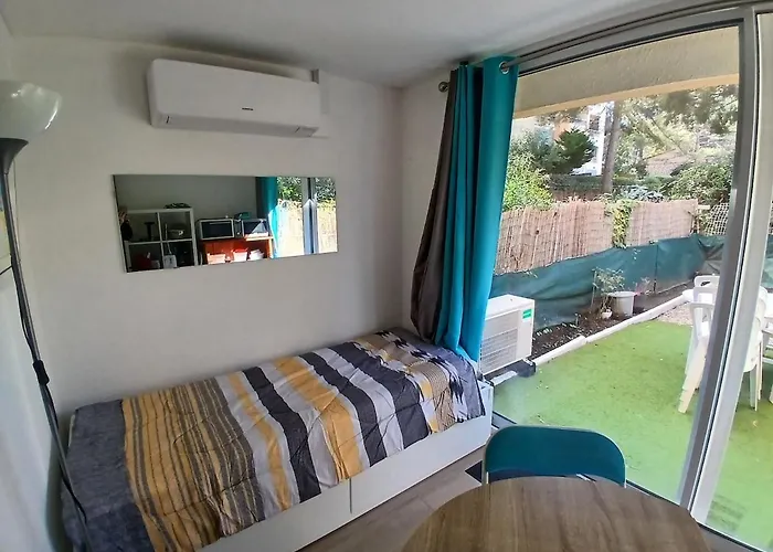 Le Lagos 3 Min Clim Jardin Parking 아파트 생 망드리에 쉬르 메르